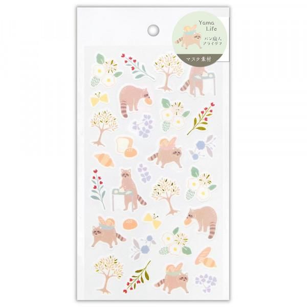 NB Large Mountain Life Stickers - Raccoons
