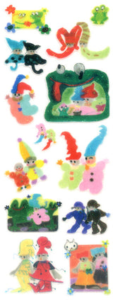 Okuyama & Co Transfer Stickers - UOU CUTE Sparkly Clowns