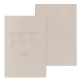 Midori Yuru Log Notebook B6 - Free Diary Monthly (18 Months)