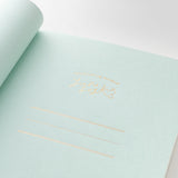 Midori Yuru Log Notebook B6 - Free Diary Monthly (18 Months)