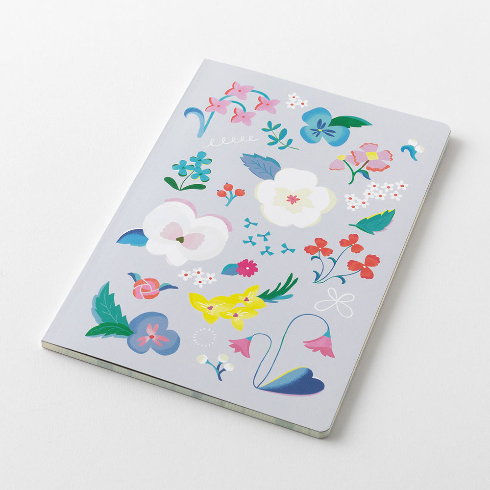 Midori Yuru Log Notebook B6 - Floral
