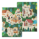 Midori Yuru Log Notebook B6 - Forest Animal A