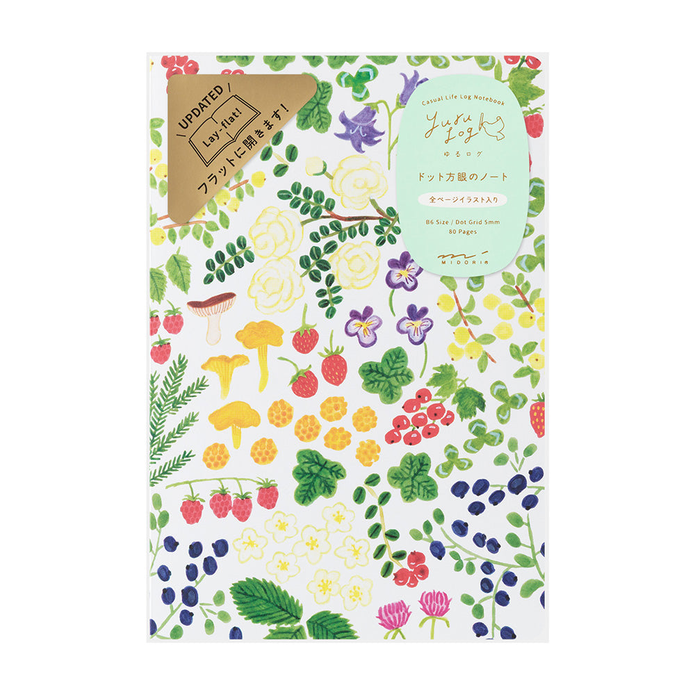 Midori Yuru Log Notebook B6 - Scandinavia A