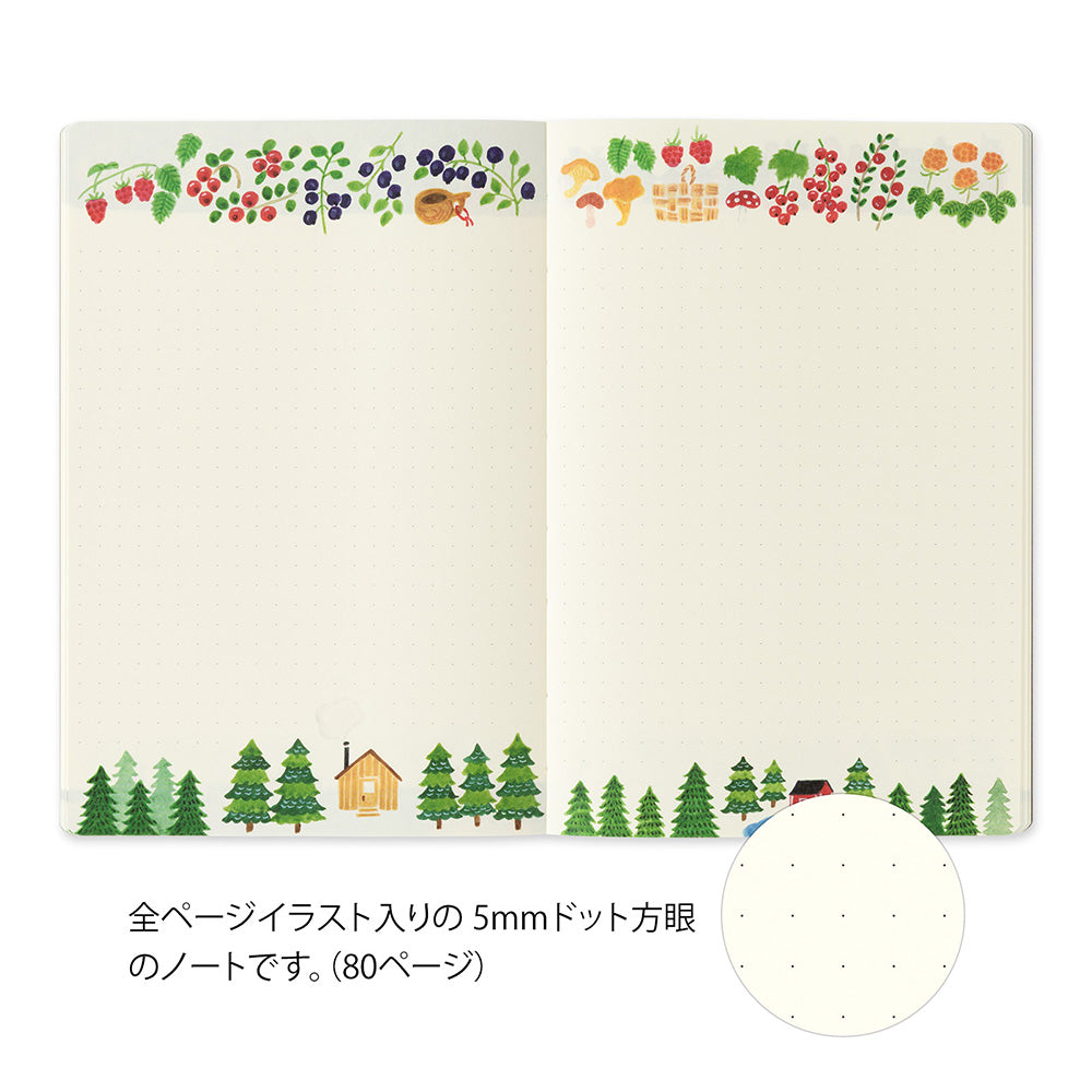 Midori Yuru Log Notebook B6 - Scandinavia A