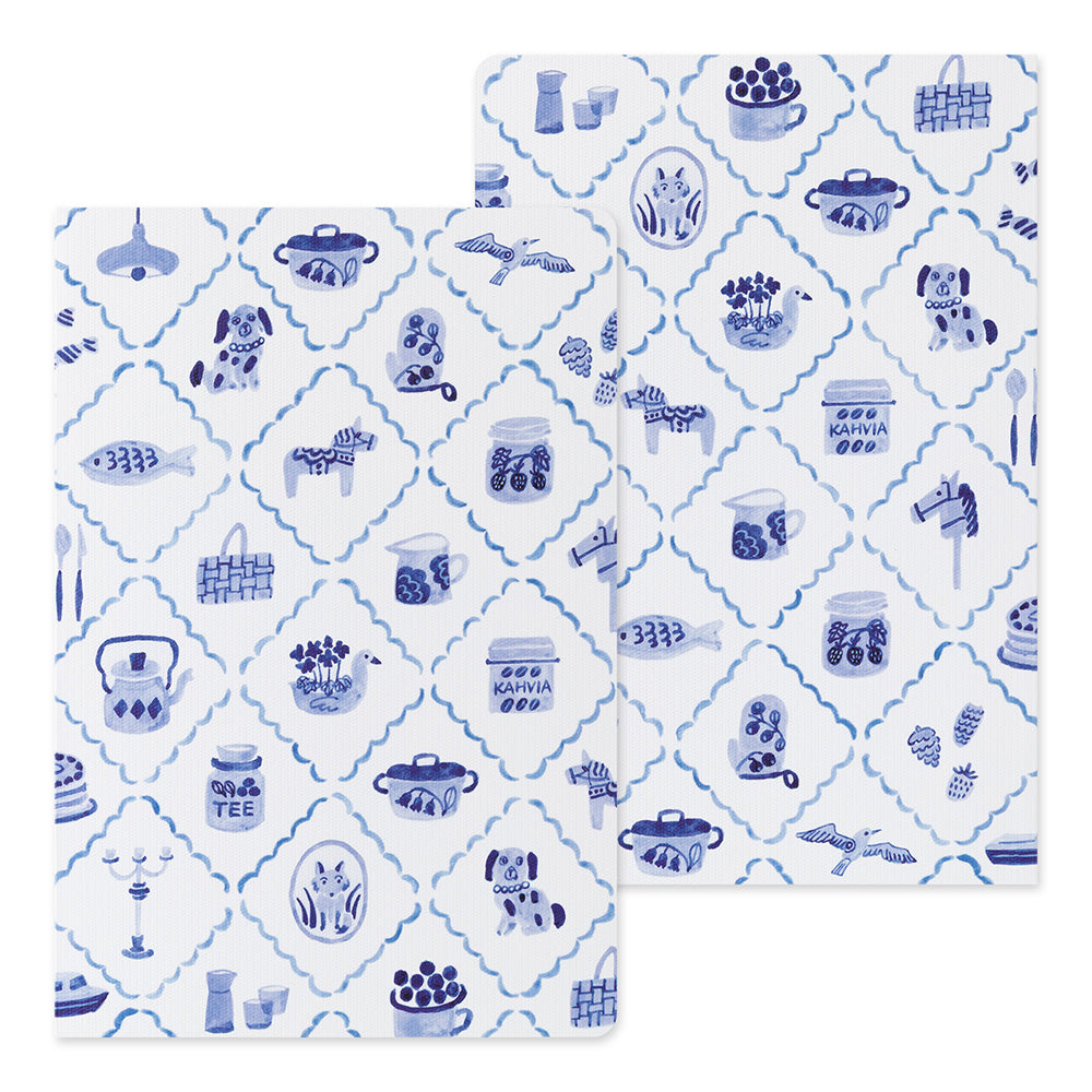 Midori Yuru Log Notebook B6 - Blue Nordic A