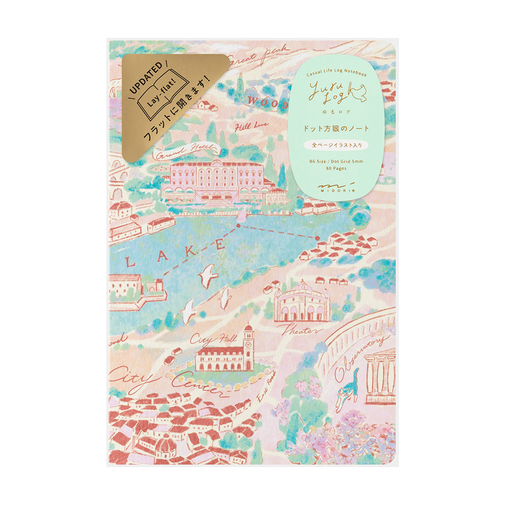 Midori Yuru Log Notebook B6 - Travel & Hotel A