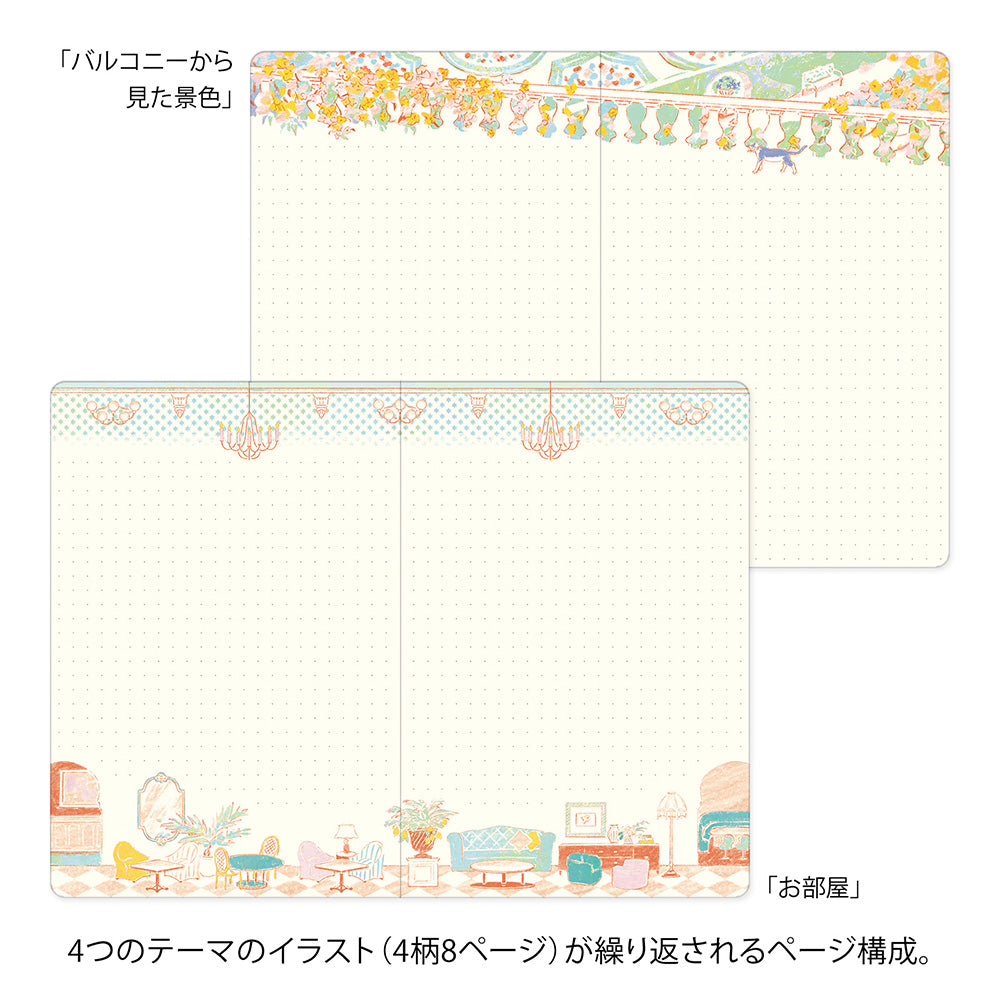 Midori Yuru Log Notebook B6 - Travel & Hotel A