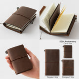 Traveler's Notebook - Card Size - 20th Anniversary Set - Brown
