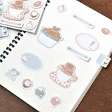 Papier Platz Tobimatsu Shoichiro Gold Foil Flake Stickers - Pink Favorite