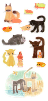 Okuyama & Co Stickers - UOU CUTE Cats & Hamsters