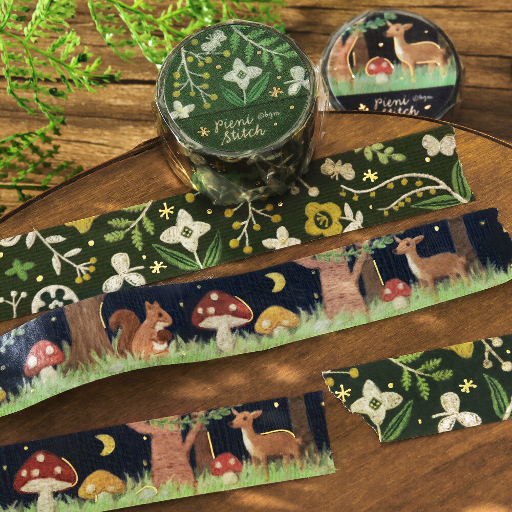 BGM Washi Tape - Pieni Stitch - Tiny Flowers and Grass
