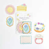 Papier Platz A La Carte Flake Sticky Notes - Fleur et Sweets Le Jardin