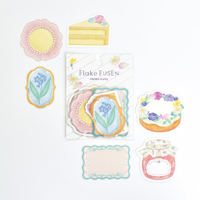 Papier Platz A La Carte Flake Sticky Notes - Fleur et Sweets Le Jardin