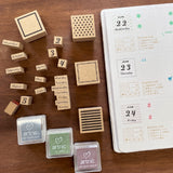 Stamp Marché Month Moji Stamp Set (Set of 12)