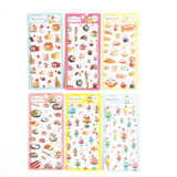 Furukawashiko Sweets Animal Workshop Plump Sticker Sheet - Bread