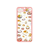 Furukawashiko Sweets Animal Workshop Plump Sticker Sheet - Japanese Sweets