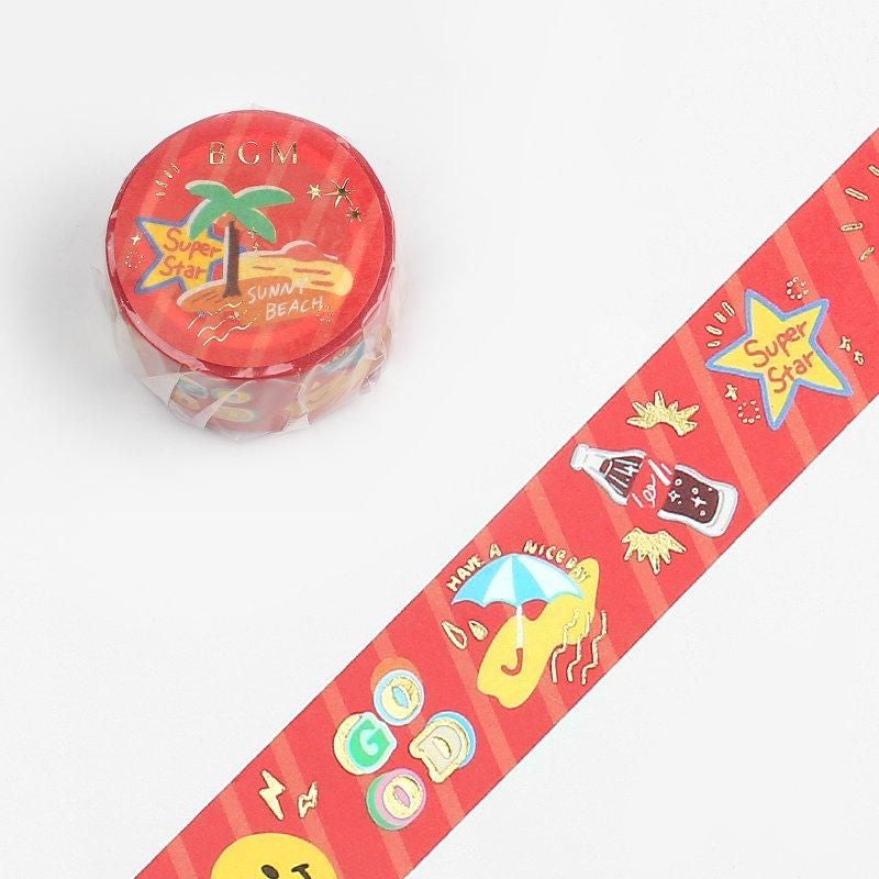 BGM Washi Tape - Orange Holiday