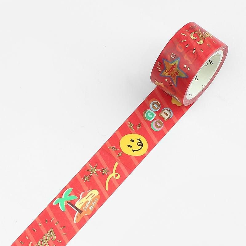 BGM Washi Tape - Orange Holiday