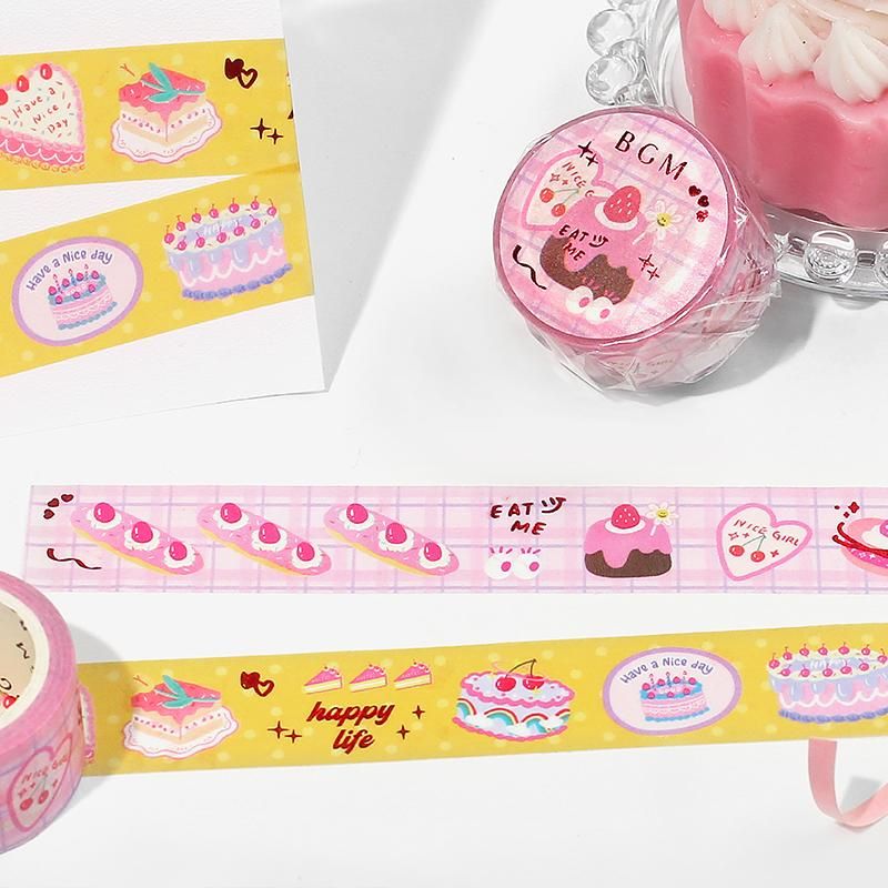 BGM Washi Tape - Yellow Cake