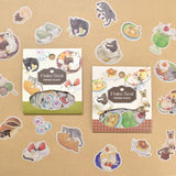 Papier Platz Natsunoka Flake Stickers - Cat Café