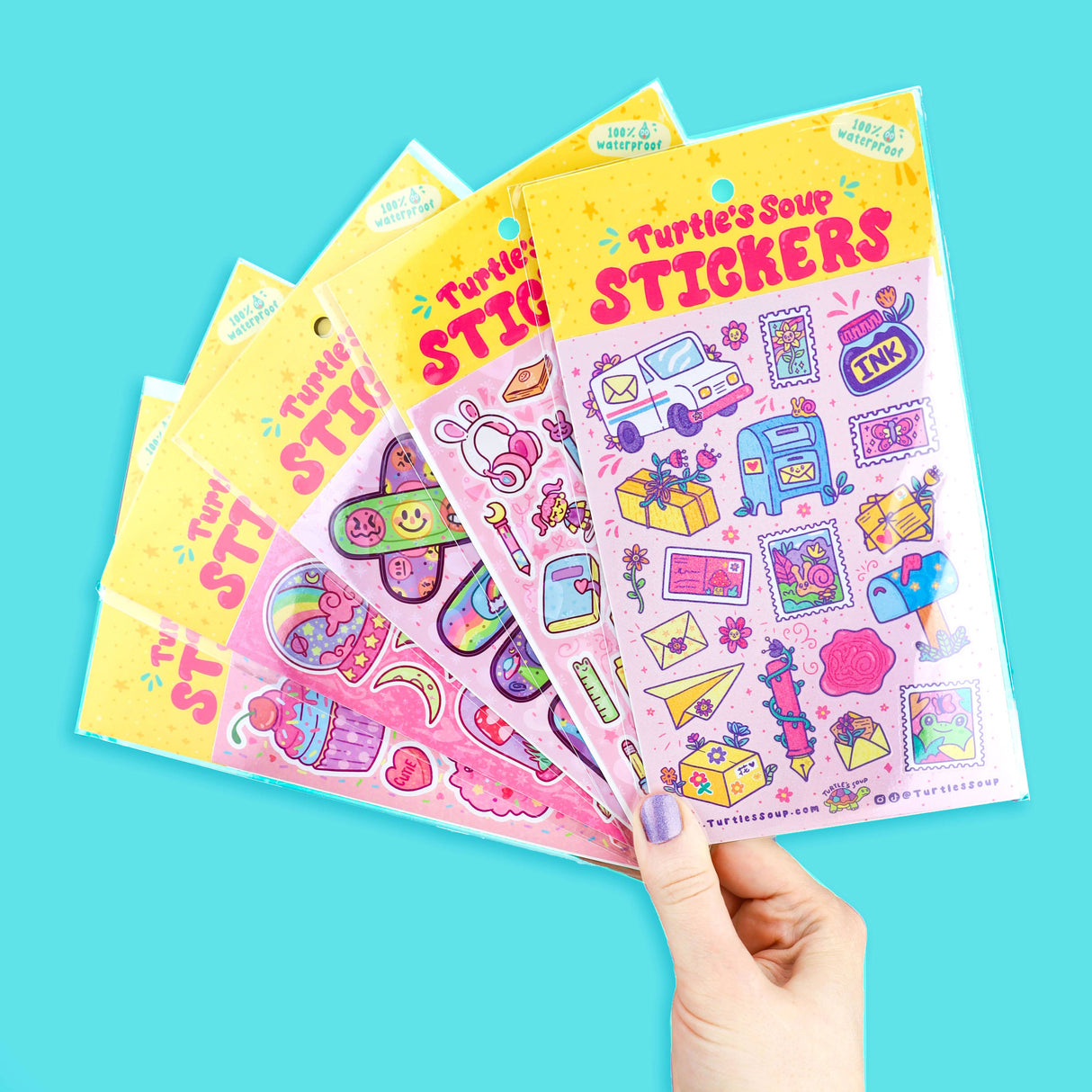 Sweet Treats Cute Candy Ice Cream Art Vinyl Sticker Sheet