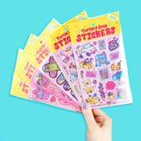 Sweet Treats Cute Candy Ice Cream Art Vinyl Sticker Sheet