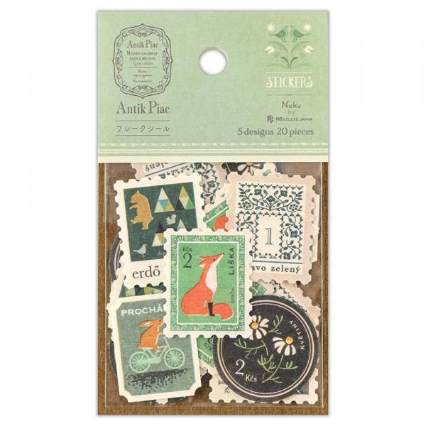 NB Antique Flake Sticker - Verde