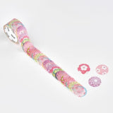 Bande Washi Tape Sticker Rolls - Pink Temari