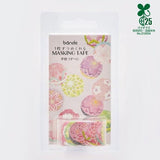 Bande Washi Tape Sticker Rolls - Pink Temari