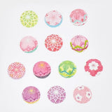 Bande Washi Tape Sticker Rolls - Pink Temari