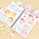 Papier Platz Flake Sticky Notes - Rabbit Strawberry Sweets