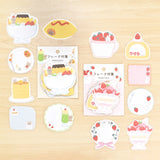 Papier Platz Flake Sticky Notes - Rabbit Strawberry Sweets