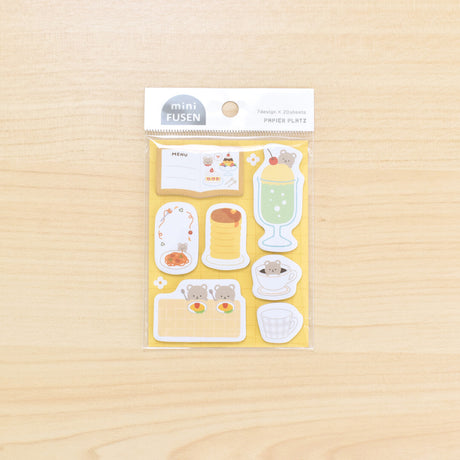 Papier Platz Flake Mini Sticky Notes - Bear's Café