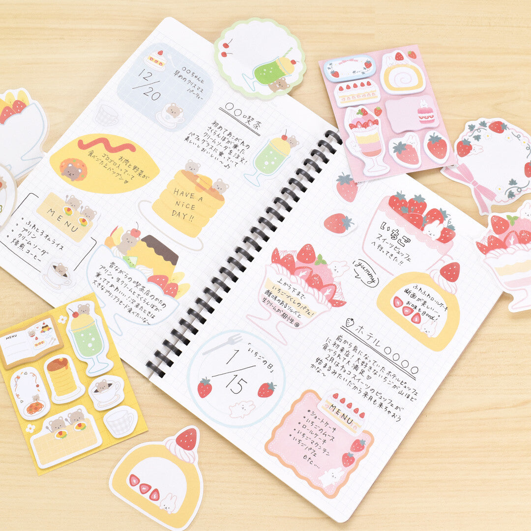 Papier Platz Flake Mini Sticky Notes - Bear's Café