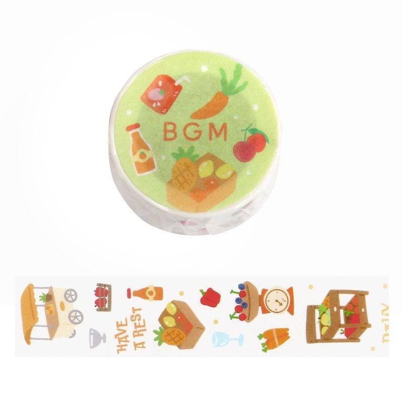 BGM Washi Tape - Open Today - Market (Special Edition)