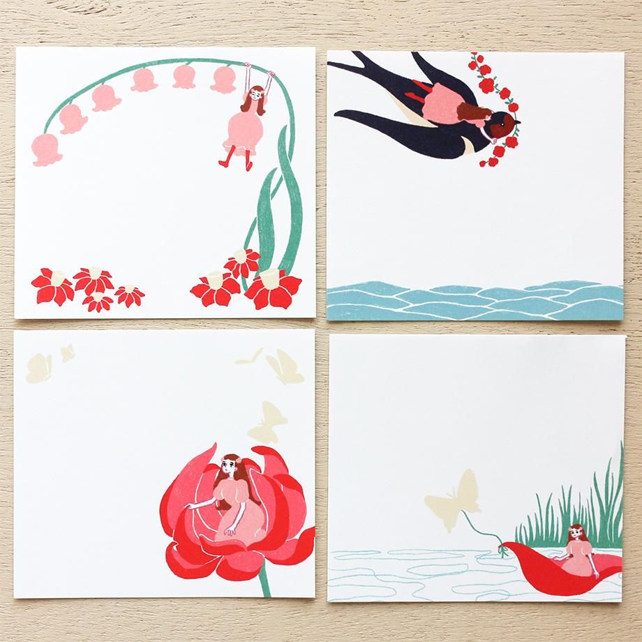Hyogensha Cozyca Memo Pad - Thumbelina