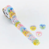 Bande Washi Tape Sticker Rolls - Fairy Pansy