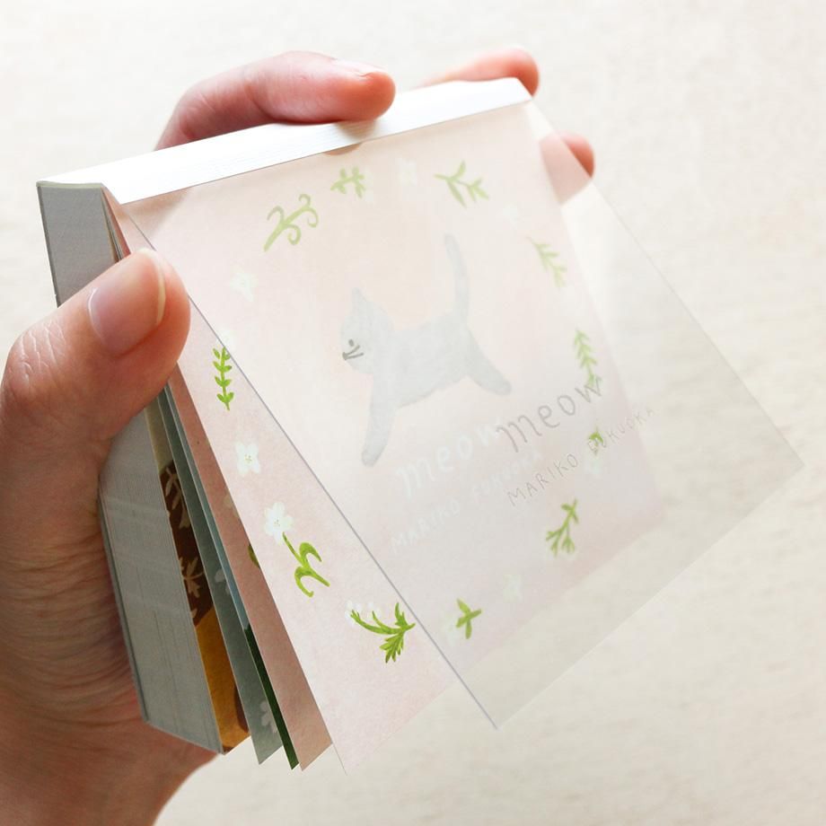 Hyogensha Cozyca Mariko Fukuoka Memo Pad - Meow