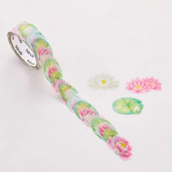 Bande Washi Tape Sticker Rolls - Water Lily