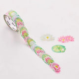 Bande Washi Tape Sticker Rolls - Water Lily