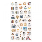 NB Large Clear Sticker - Chill Penguin