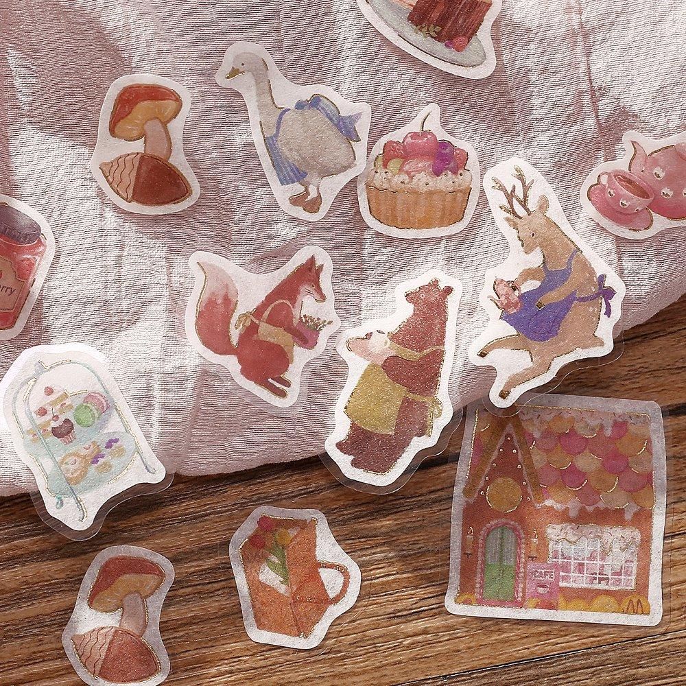 BGM Flake Stickers - Fantasy Shopping Street - Confectionery Café