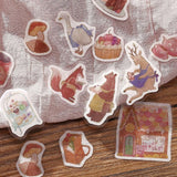 BGM Flake Stickers - Fantasy Shopping Street - Confectionery Café