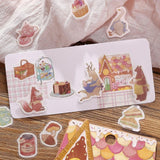 BGM Flake Stickers - Fantasy Shopping Street - Confectionery Café