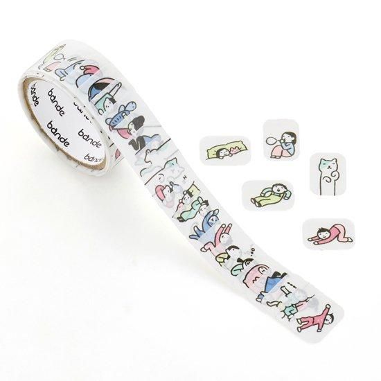 Bande Washi Tape Sticker Rolls - People Who Live in Notebooks - Doing Nothing