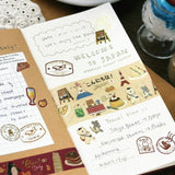 BGM Washi Tape - World Café Travel - Japan