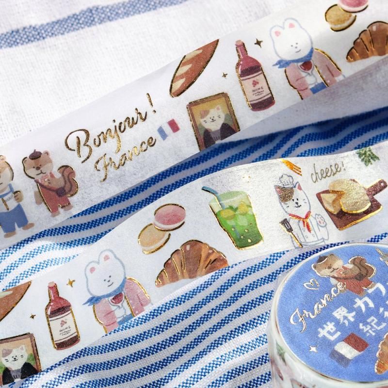 BGM Washi Tape - World Café Travel - France