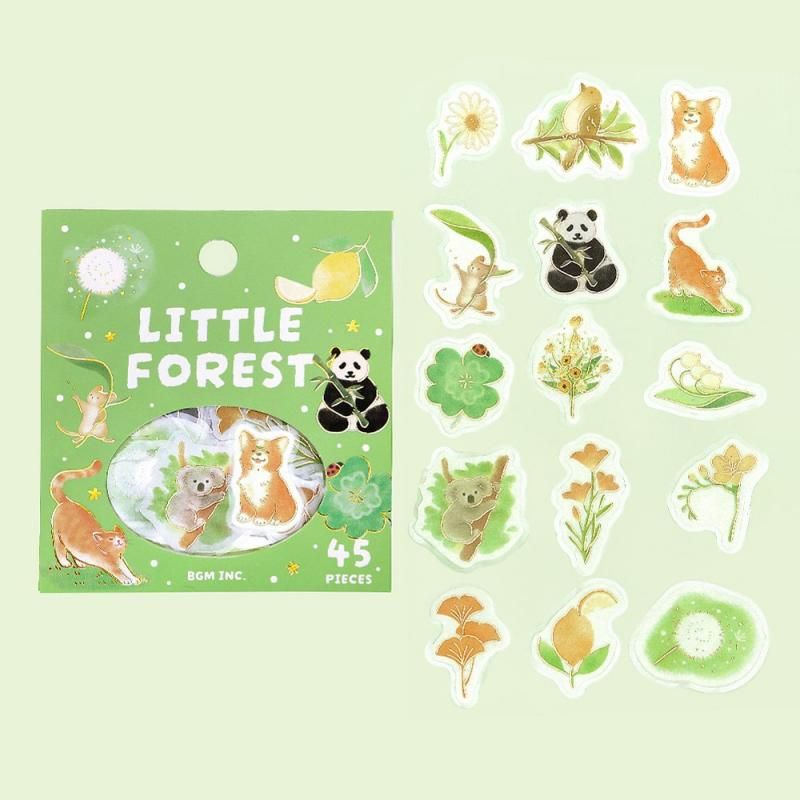 BGM Planner Sticker Flakes - Warm Forest - Green