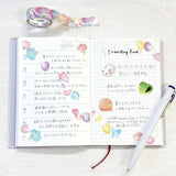Bande Washi Tape Sticker Rolls - Flower Shower Pink