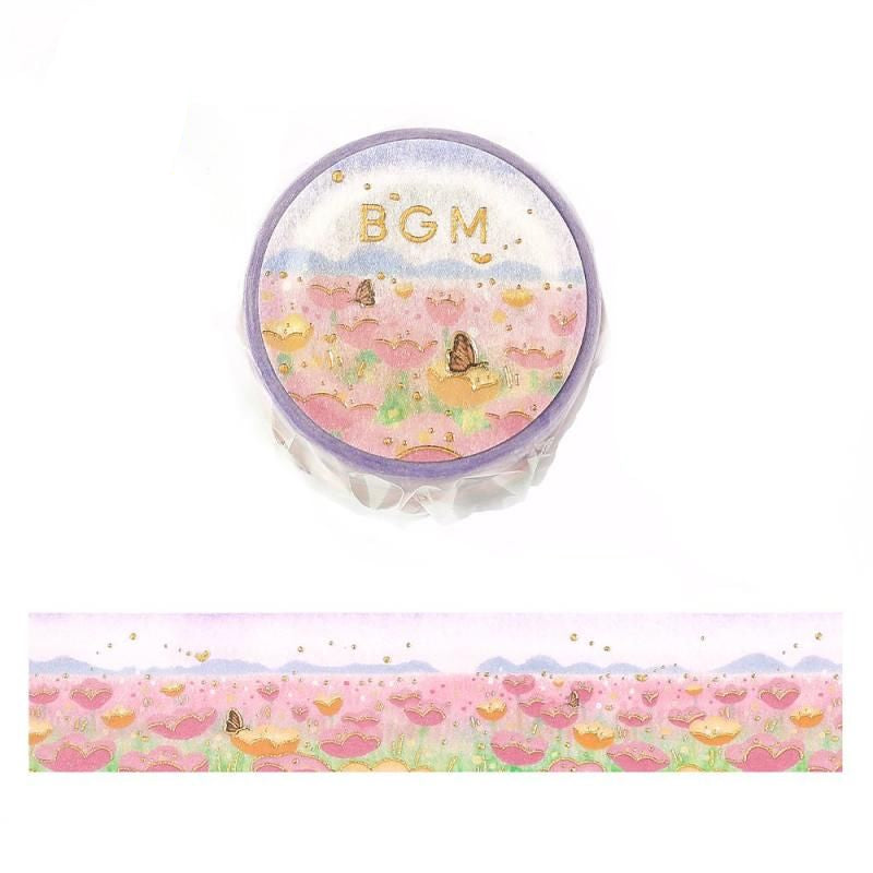 BGM Washi Tape - Dreamy Scenery - Flower Garden